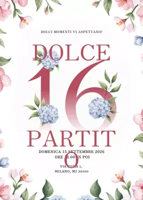 Invito a una festa elegante in rosa