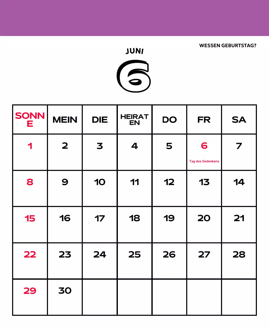 Bunte Kalender mit einer Vielzahl von Retro-Illustrationen