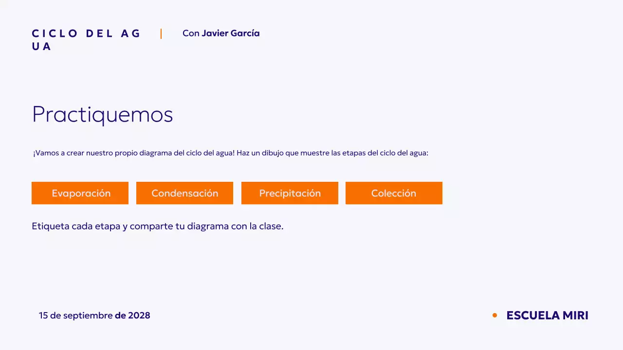 Presentación del curso de ciencias Blu minimal