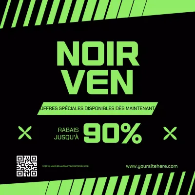 green bold black friday sale promotion