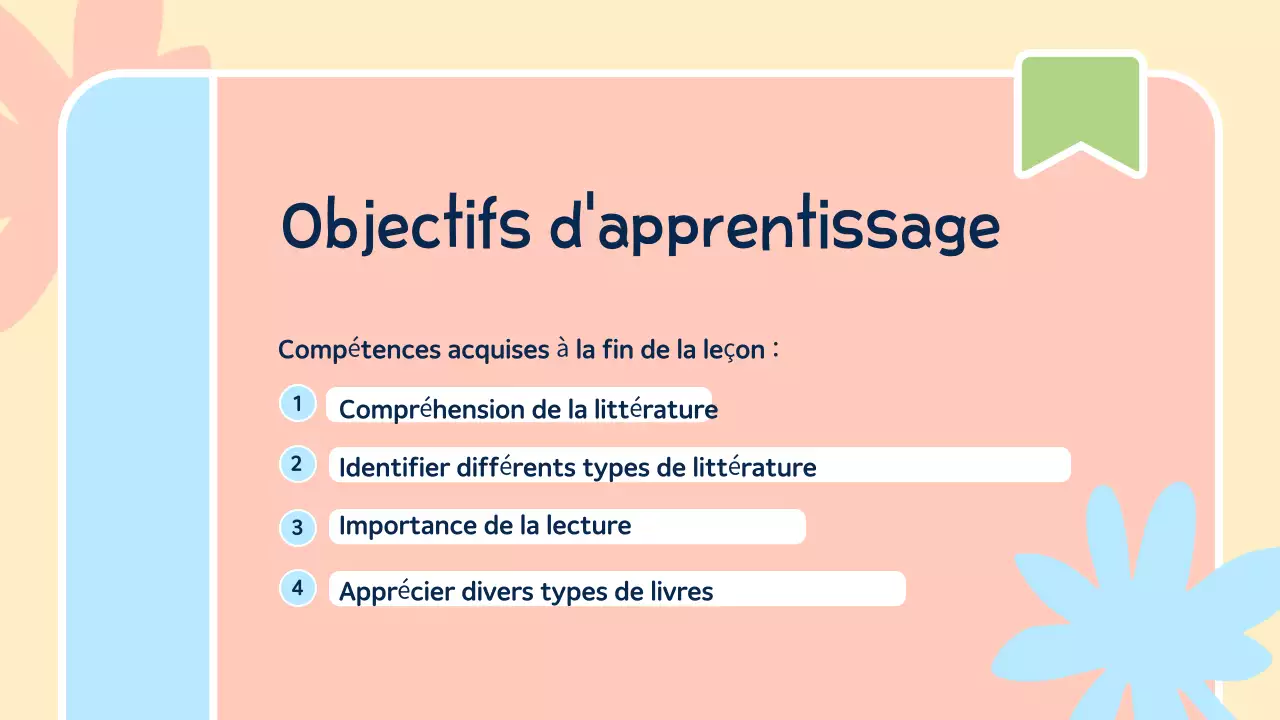 abstrait coloré introduction à la littérature matériel de cours