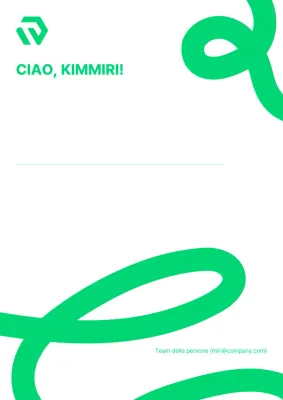 Abstract Annuncio di benvenuto pulito