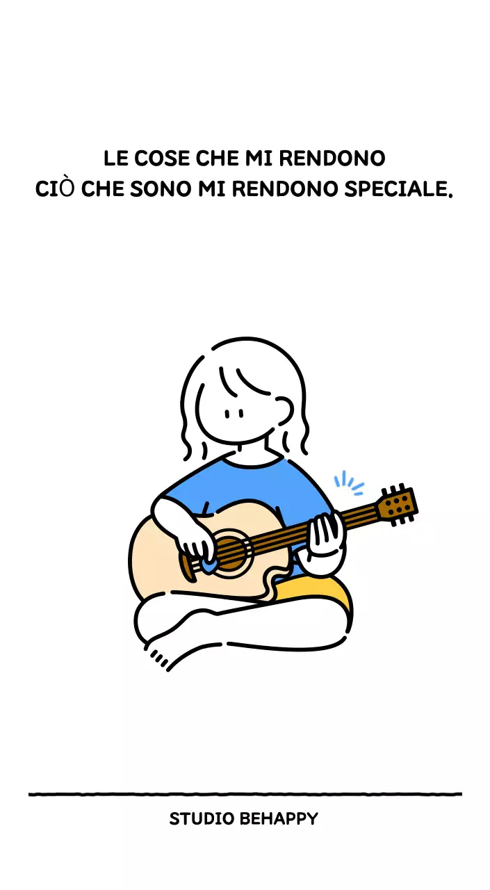 Calendario illustrato con un grazioso stile di linee