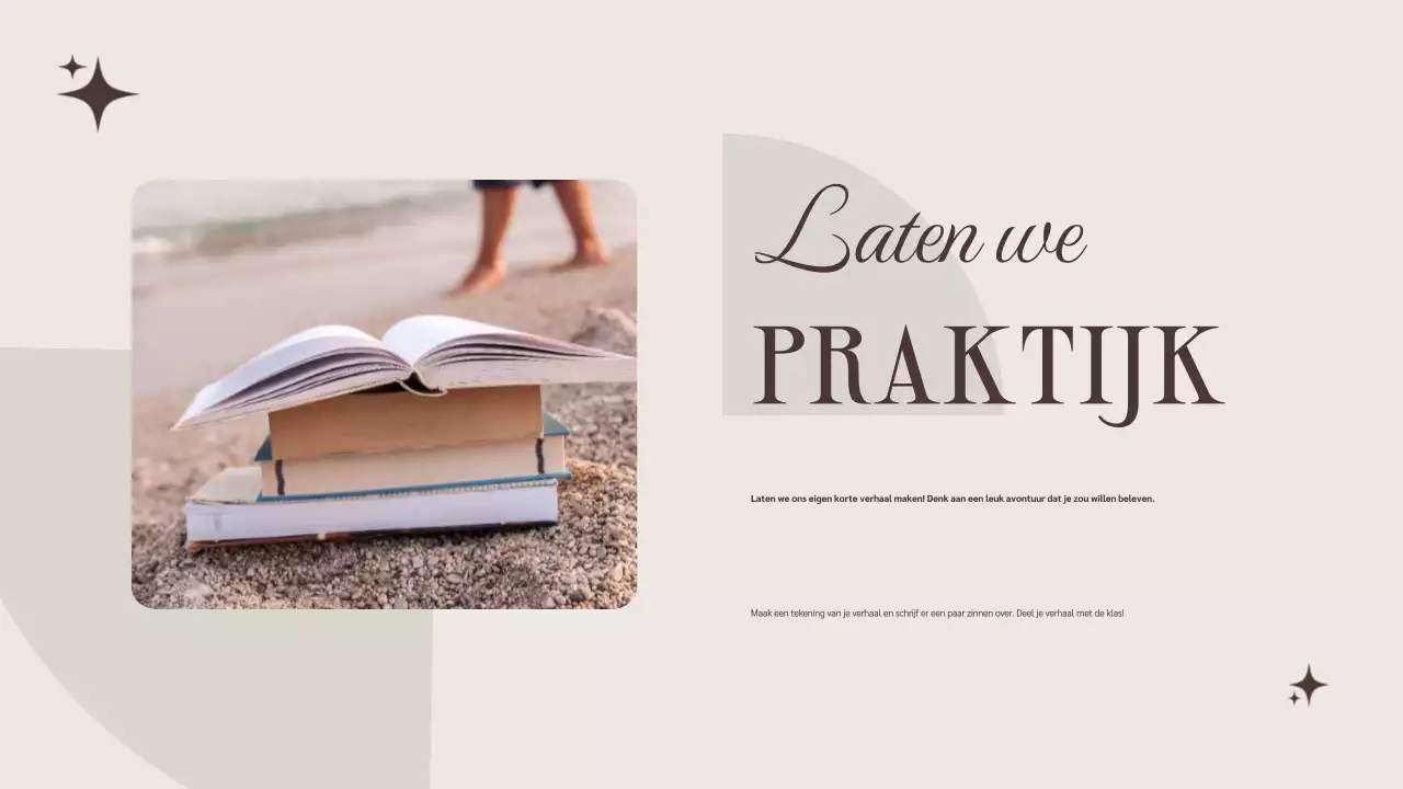 Beige Bruin Minimalistische Literatuur Cursus Presentatie