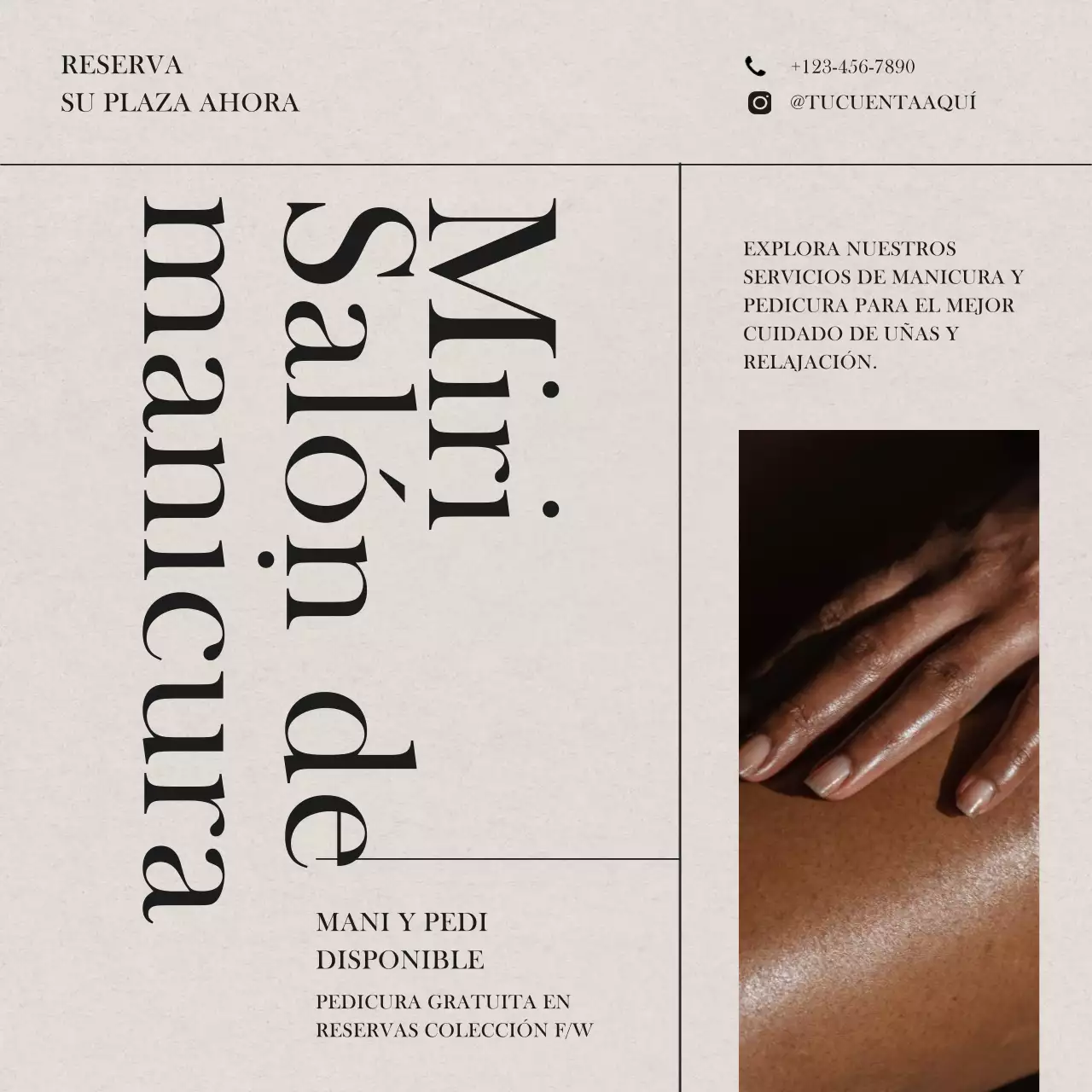 promoción uñas elegantes beige