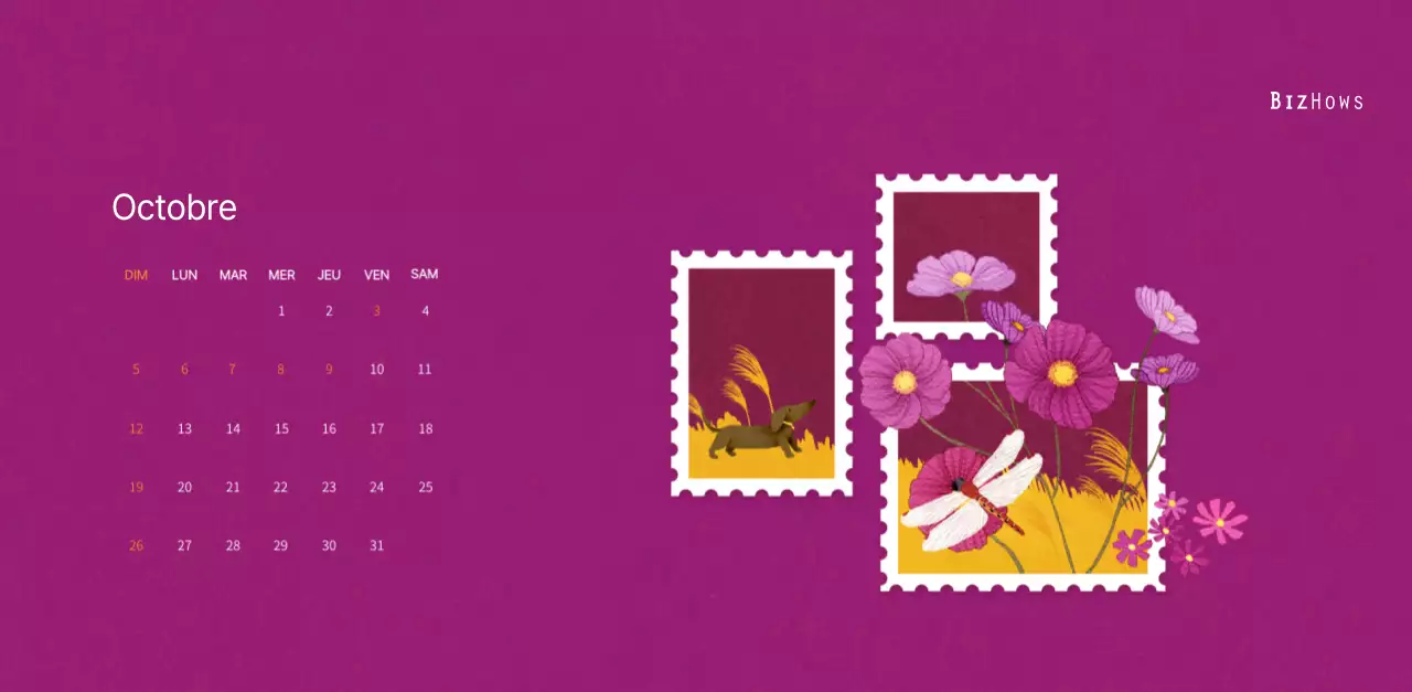 Illustrations de timbres avec un concept chaleureux