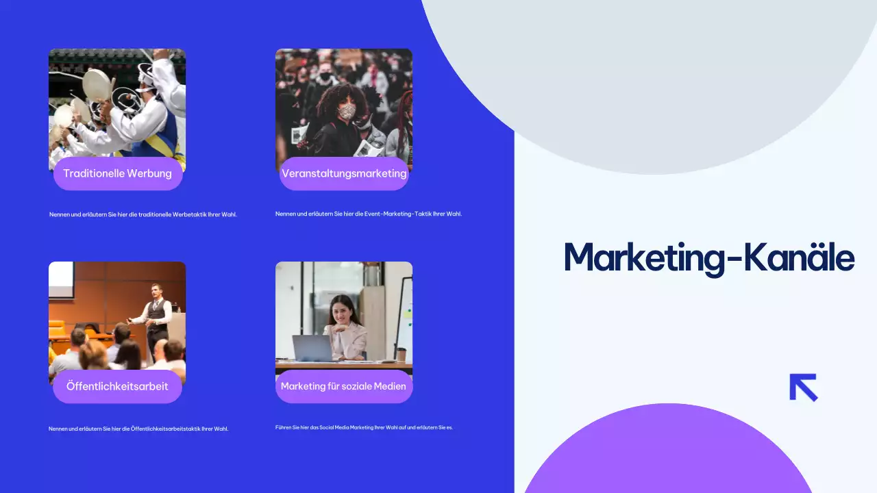 Blue Modern Marketing Plan Präsentation