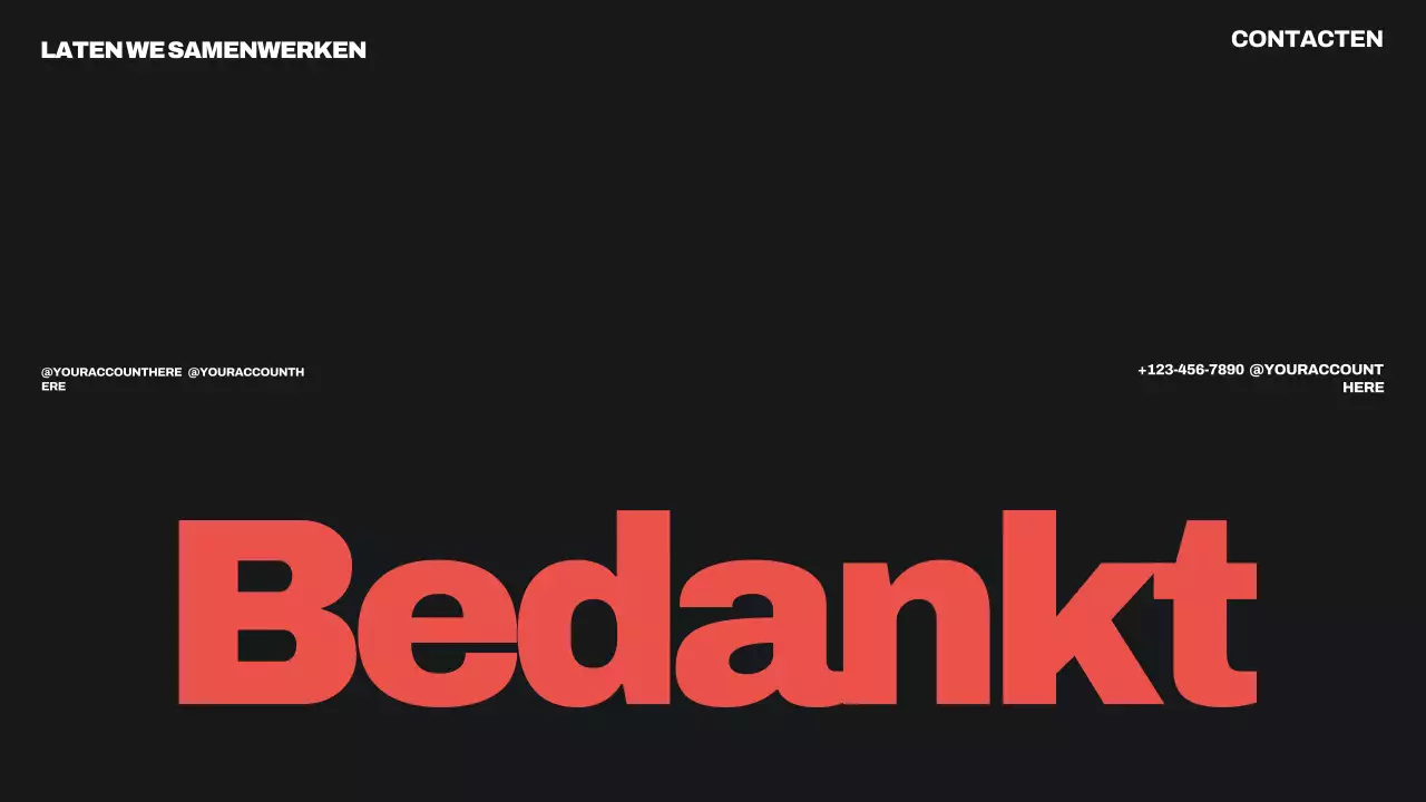 zwart modern portfolio cv