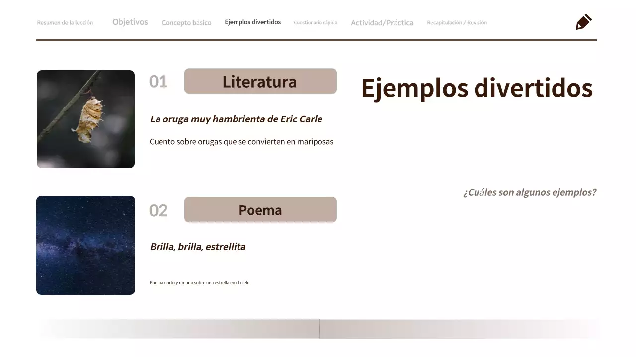 Material minimalista y limpio para la clase de Lengua y Literatura de 3º de Primaria