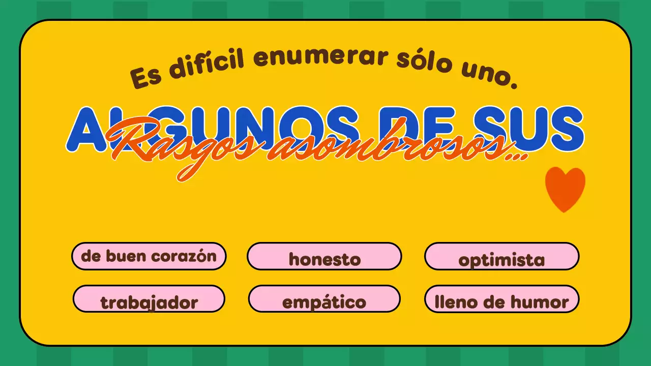 presentación de cumpleaños retro amarillo