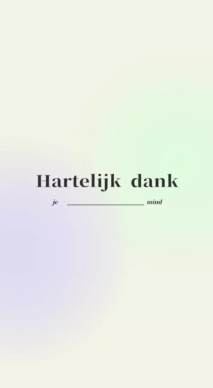 Minimalistische kalender met kleurverloop