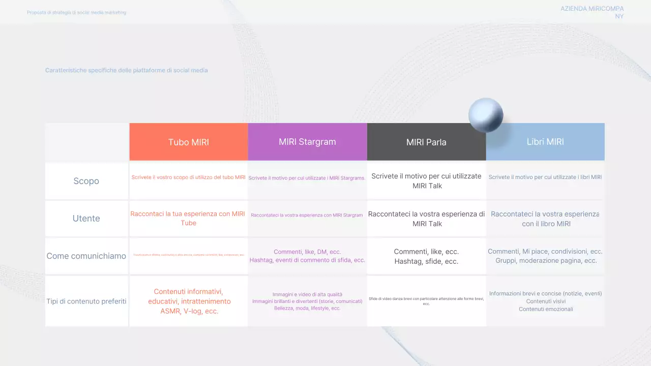 Proposta di marketing moderna e grigia