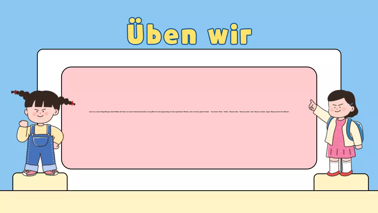 Spielerische Unterrichtspräsentation für die Primarschule