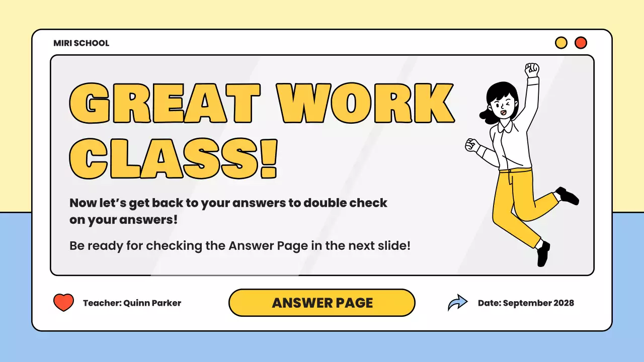 Yellow Simple Quiz Announcement Presentation