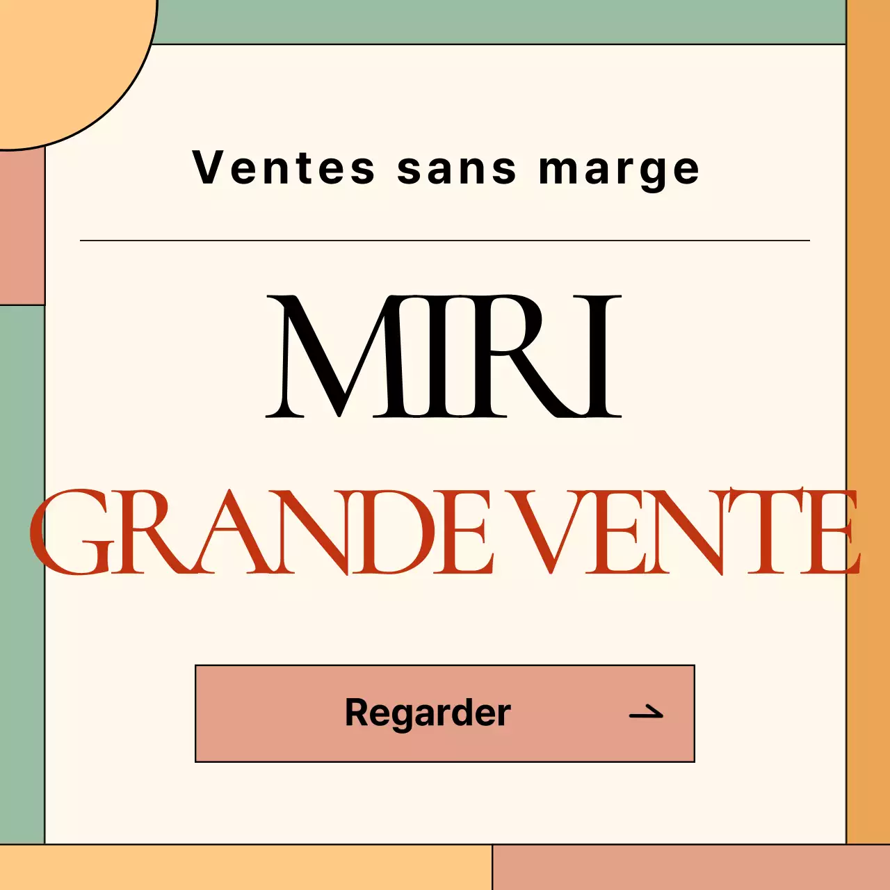 Beige Modern Sale Ad