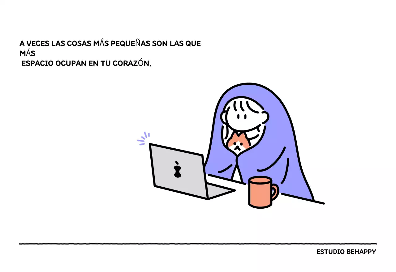 Calendario ilustrado con un bonito estilo de líneas