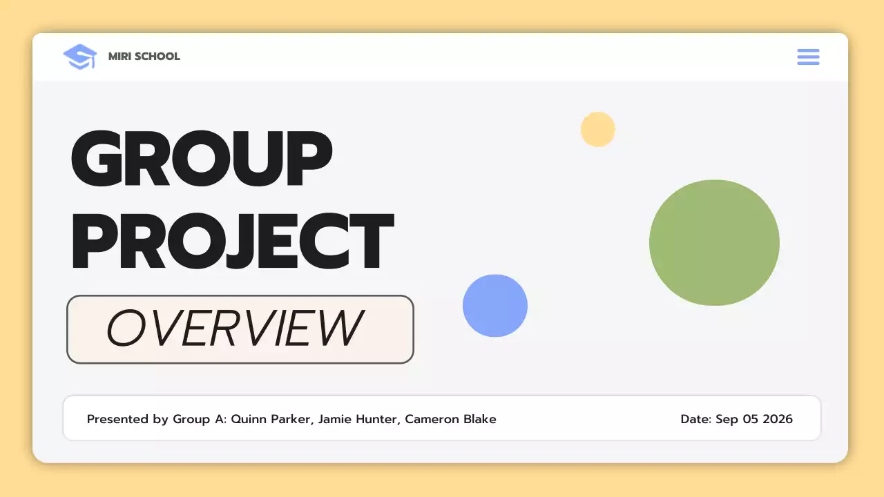 Beige Simple Project Overview Presentation