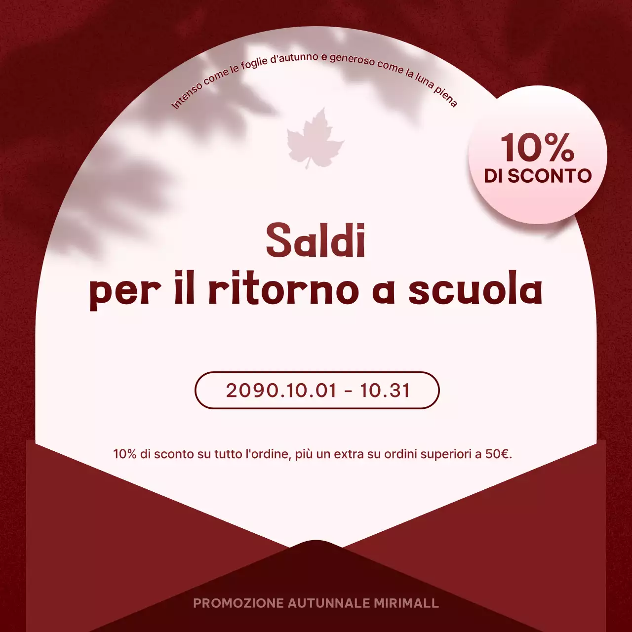 Una carrellata di promozioni autunnali con punte di bordeaux e rosa