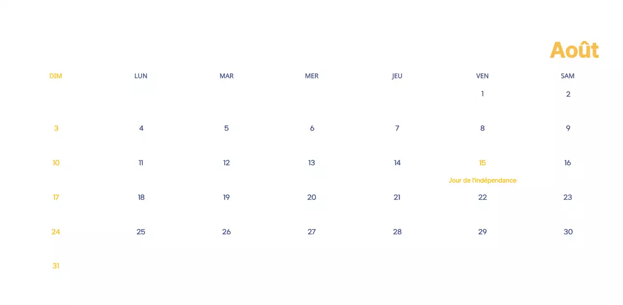 Calendrier d'entreprise avec de jolies illustrations