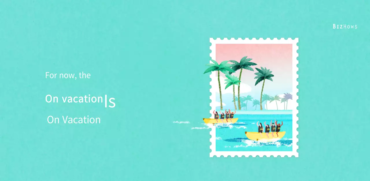 Stamp illustration with a warm concept