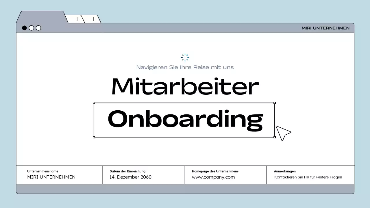 blue modern Mitarbeiterleitfaden