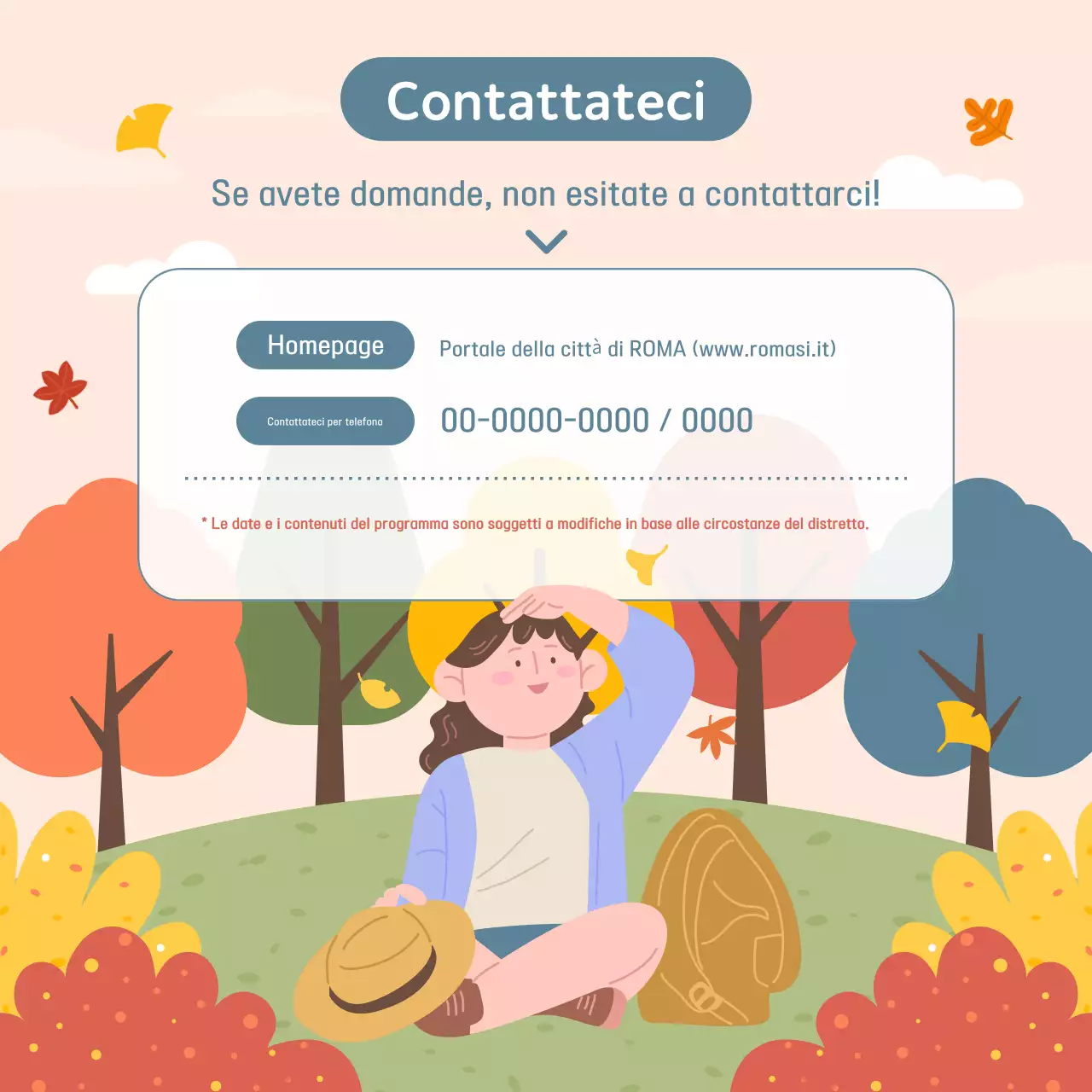 Promuovere i festeggiamenti in rosa e arancione