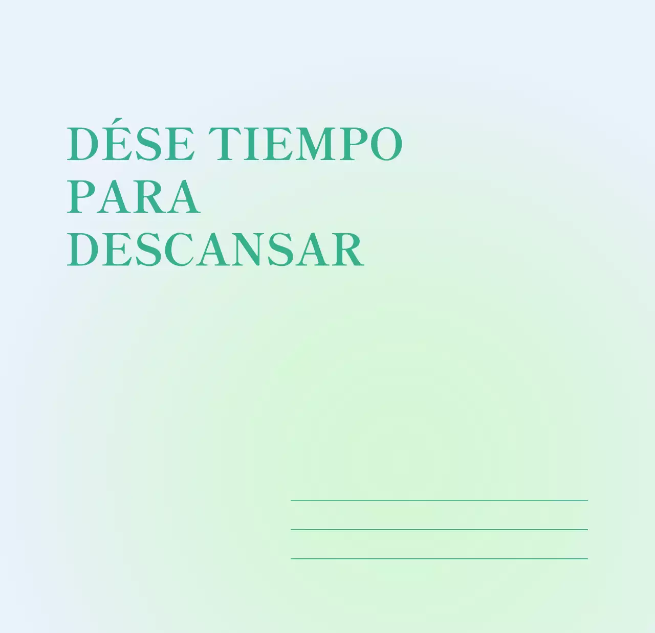 Calendario minimalista degradado