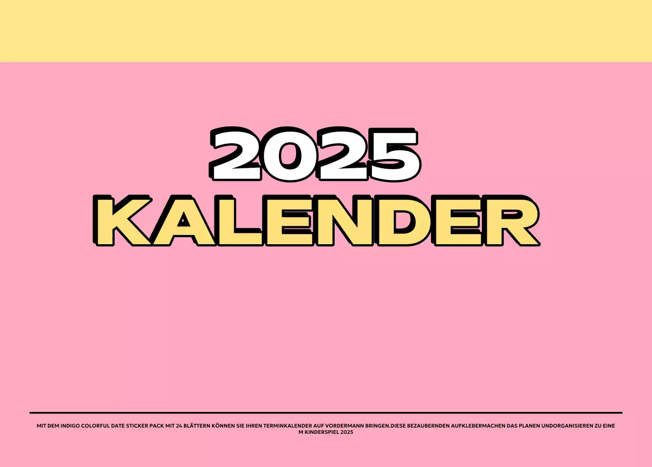 Bunte Kalender mit einer Vielzahl von Retro-Illustrationen