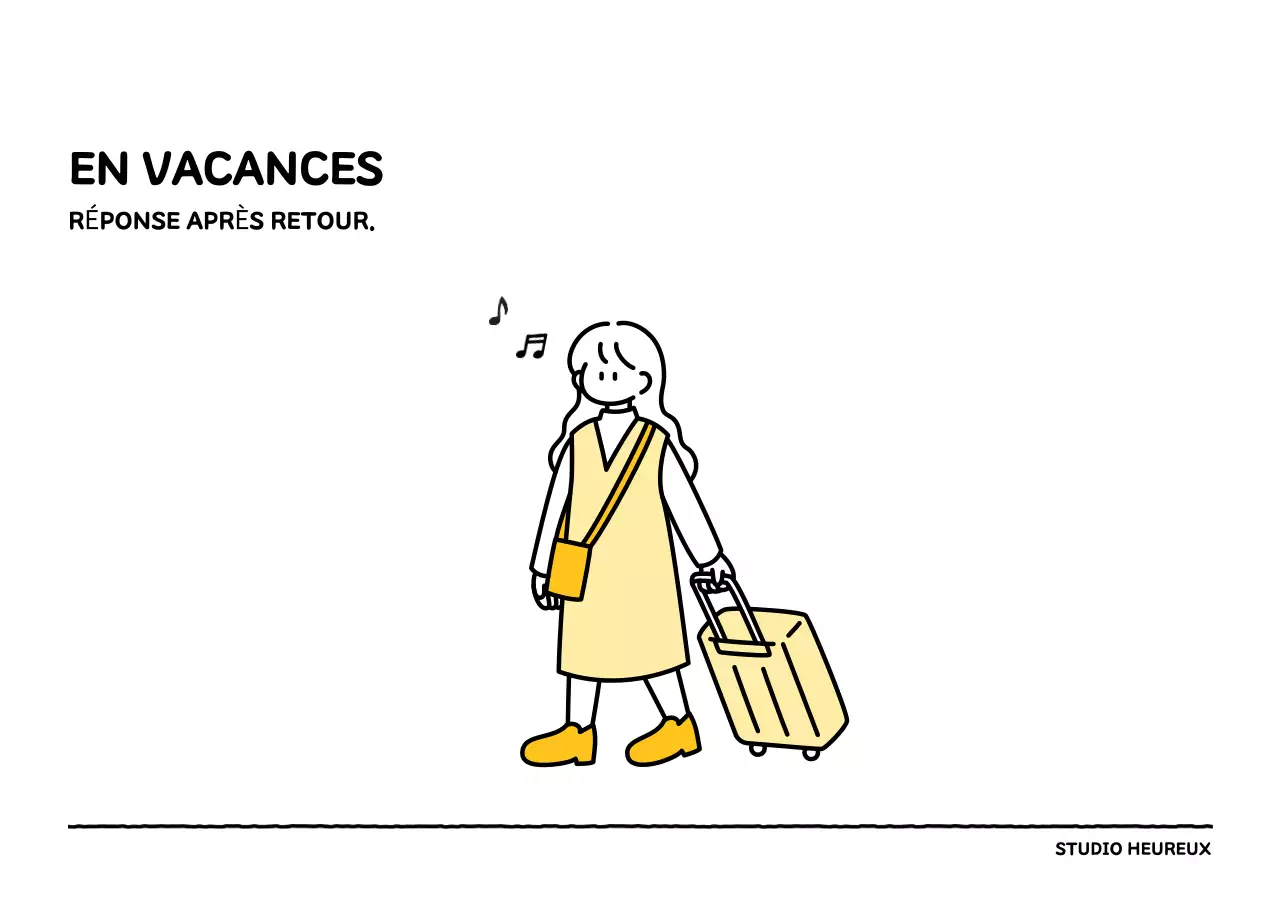 Calendrier illustré avec un joli style de lignes