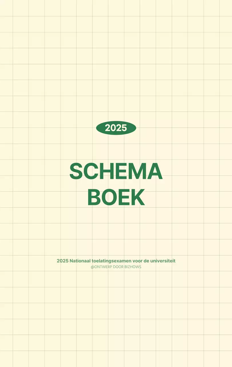 SAT D-Day notitieblok concept wandkalender in groen en lichtgeel