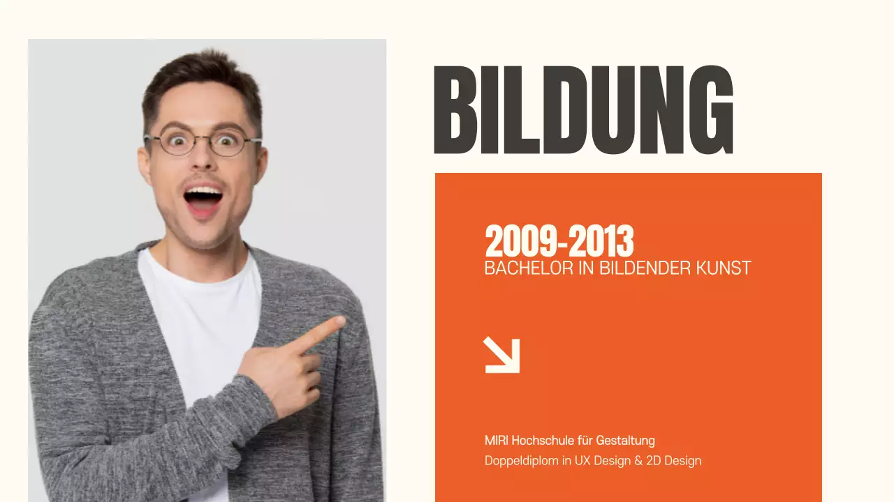 Orange Modern Portfolio Dokumentvorlage