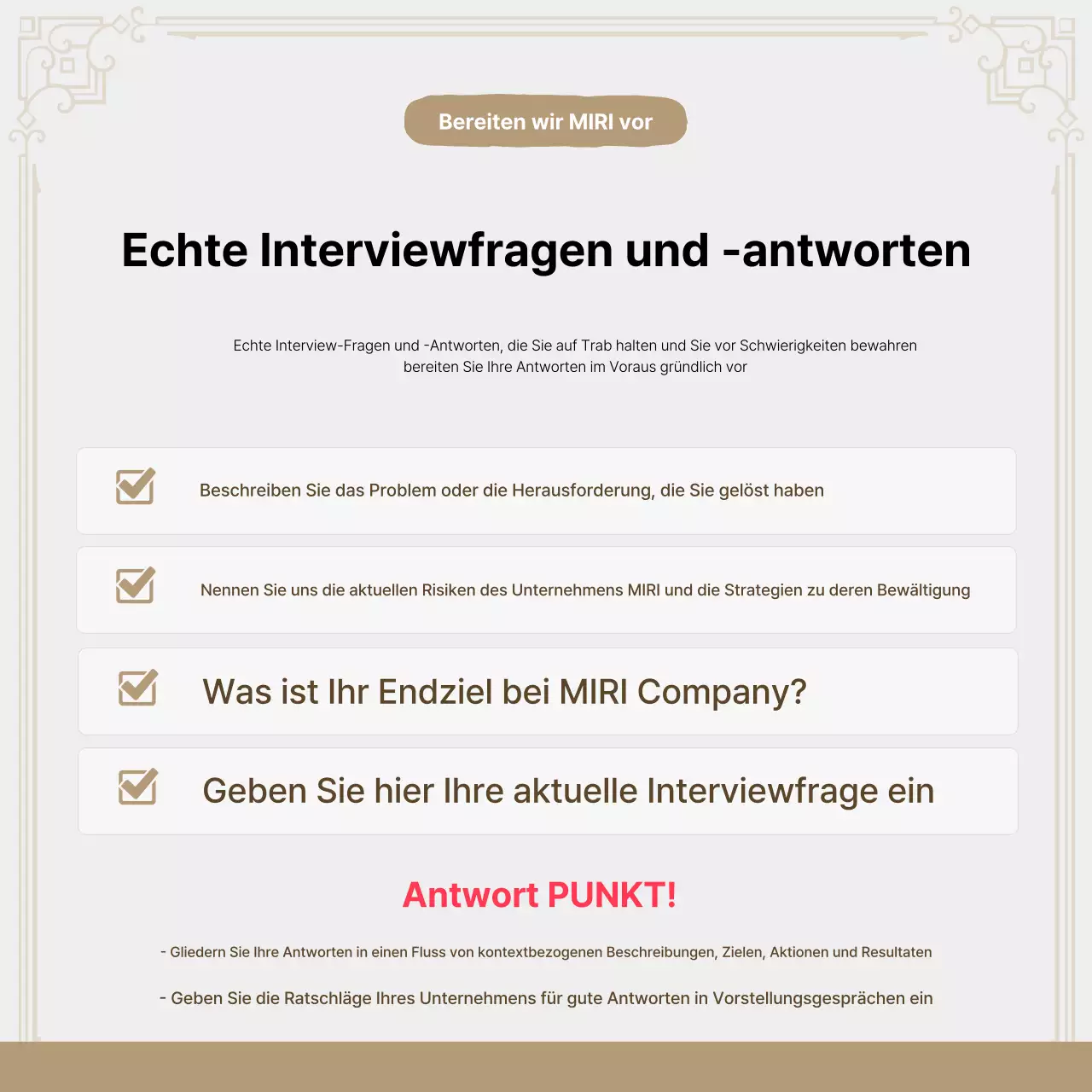 Förderung von Beige Modernes Job Coaching