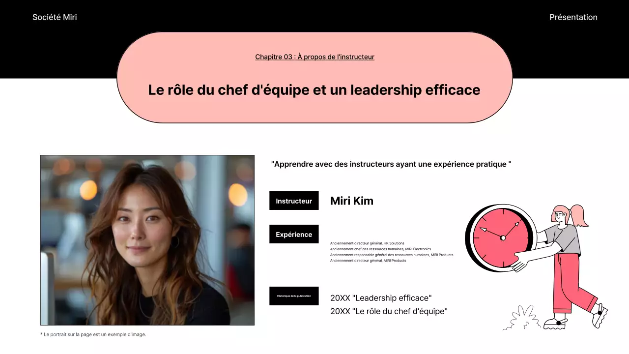 Un guide simple du séminaire interne en noir et bleu