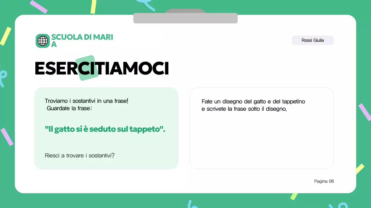 Materiale didattico del corso di grammatica moderna blu