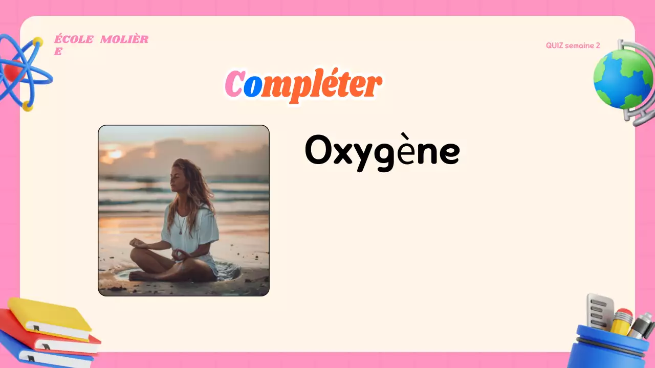 Matériel de classe Quiz moderne et coloré