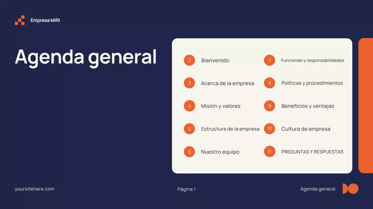 Guía moderna de incorporación de empleados en color beige