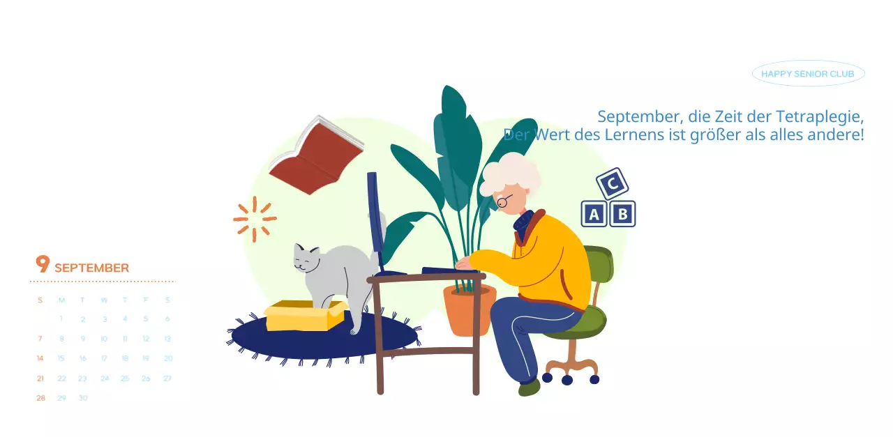 Geschäftskalender mit niedlichen Illustrationen