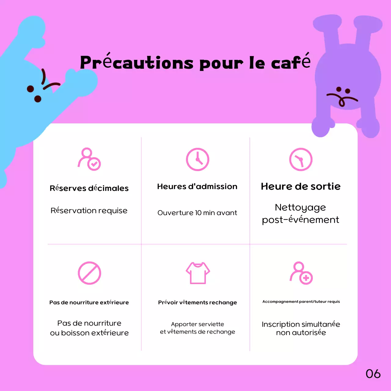 Promouvoir votre café des enfants mauves