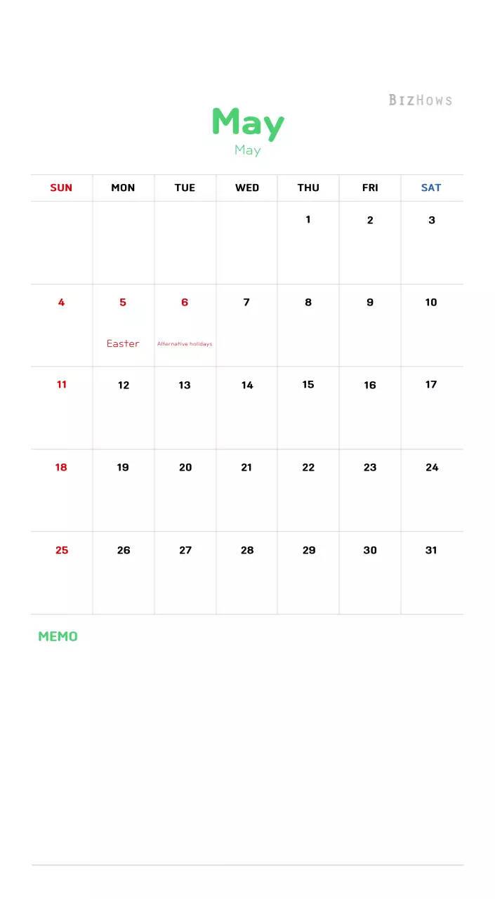 New Year's calendar with a warm, illustrated feel