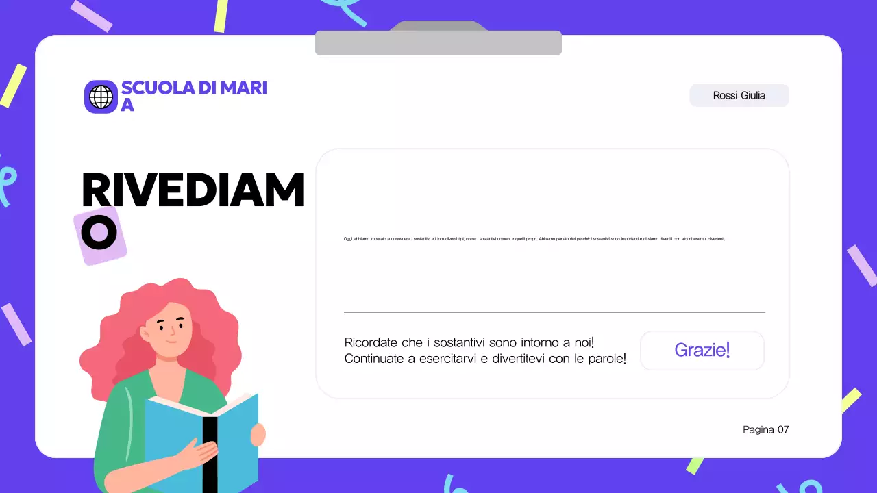 Materiale didattico del corso di grammatica moderna blu