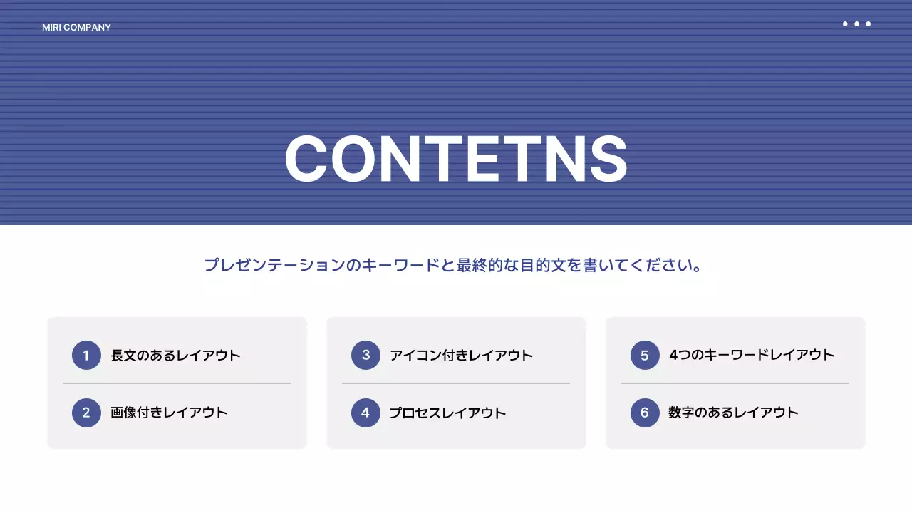 青 シンプル ビジネス 企画書 プレゼンテーション