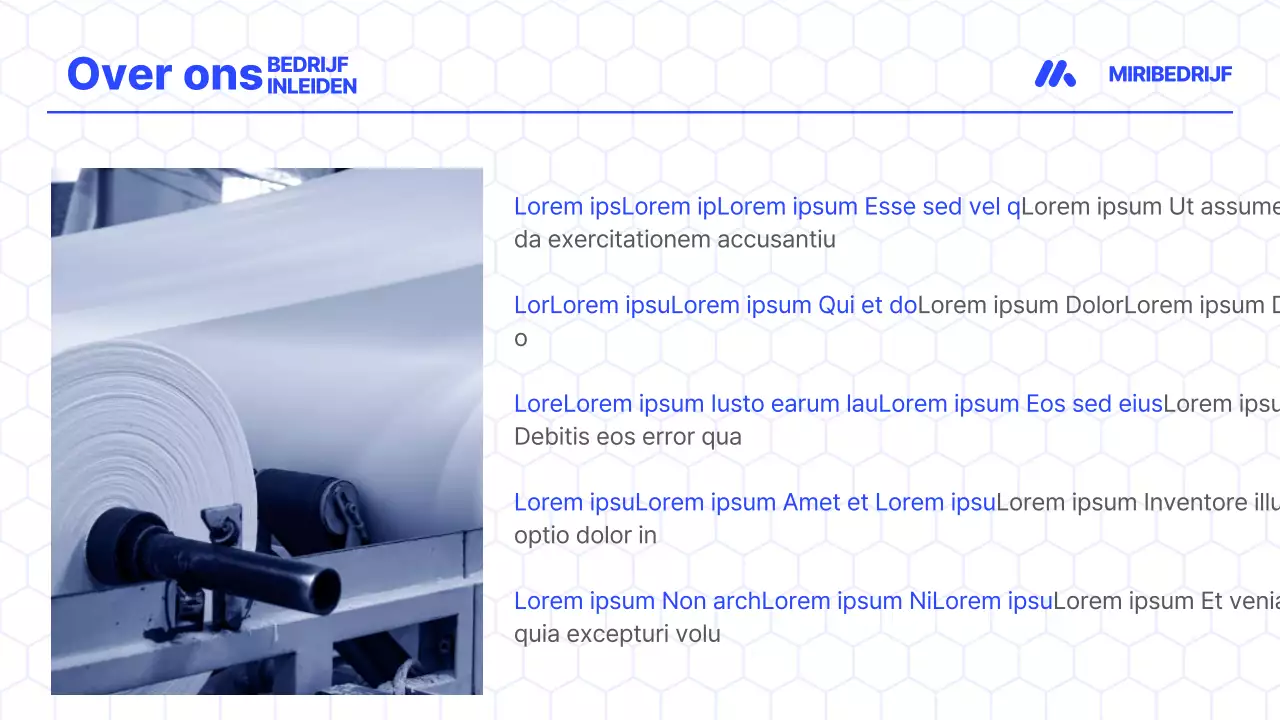 Promoot een modern profiel voor kleine bedrijven in blauw