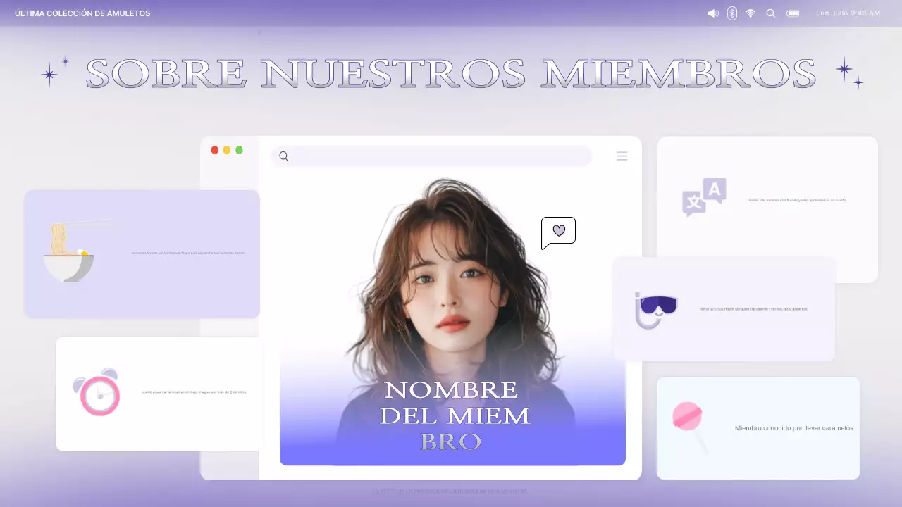 púrpura anuncio de moda fandom