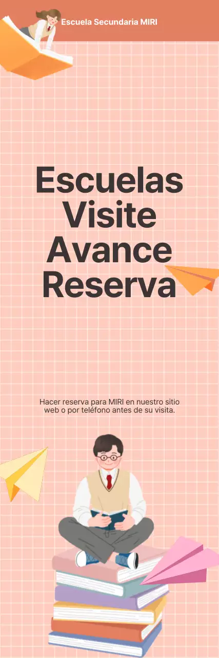 Aviso naranja de cita previa para visitas escolares