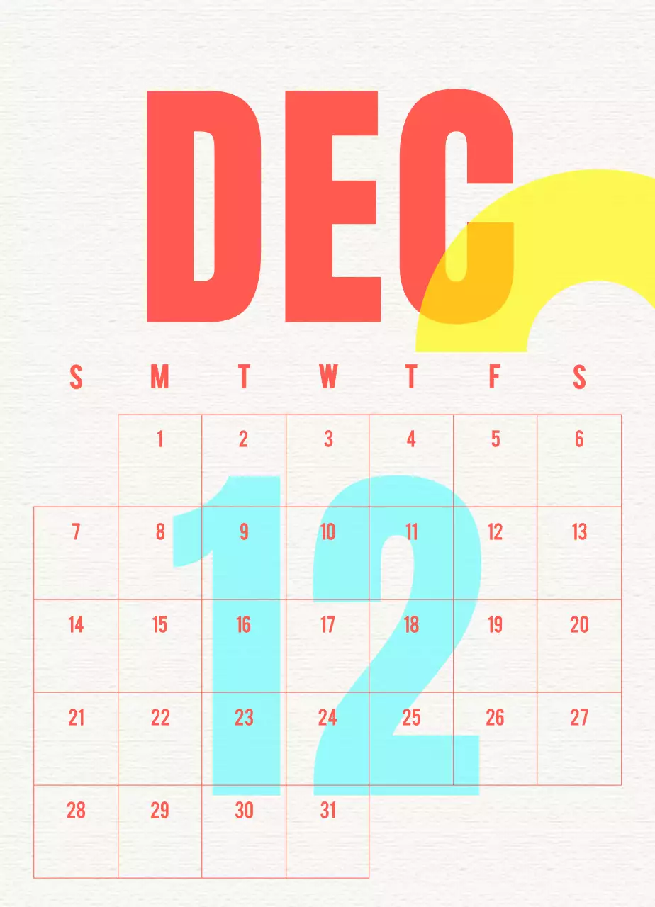 ブルーヴィンテージカレンダー