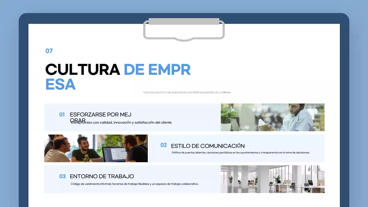 guía blue modern onboarding