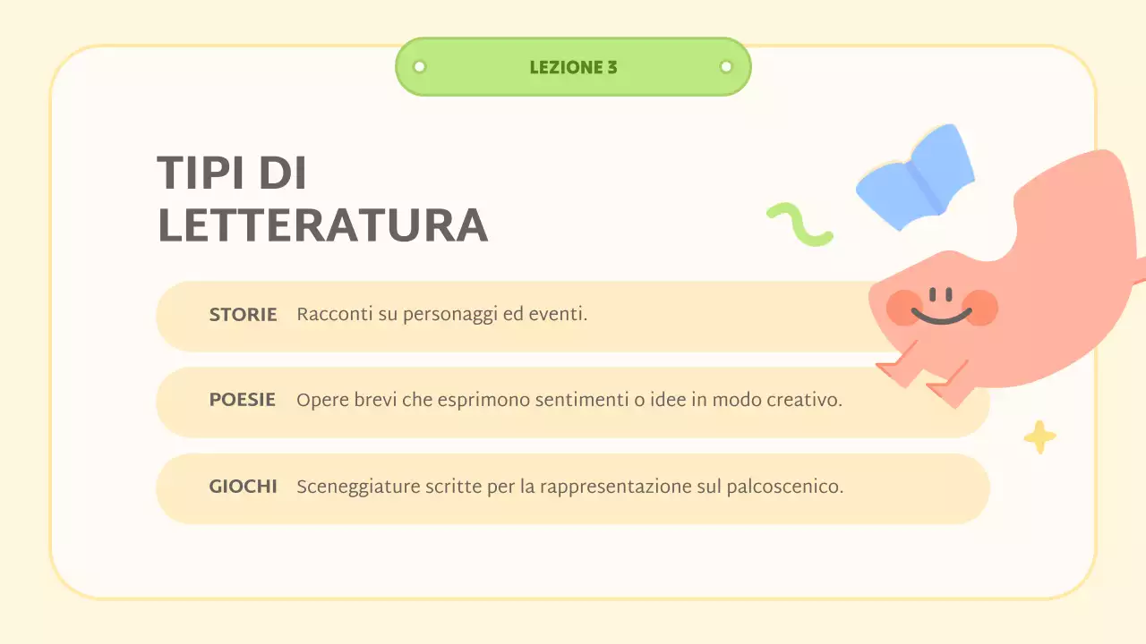 classe gialla di letteratura astratta