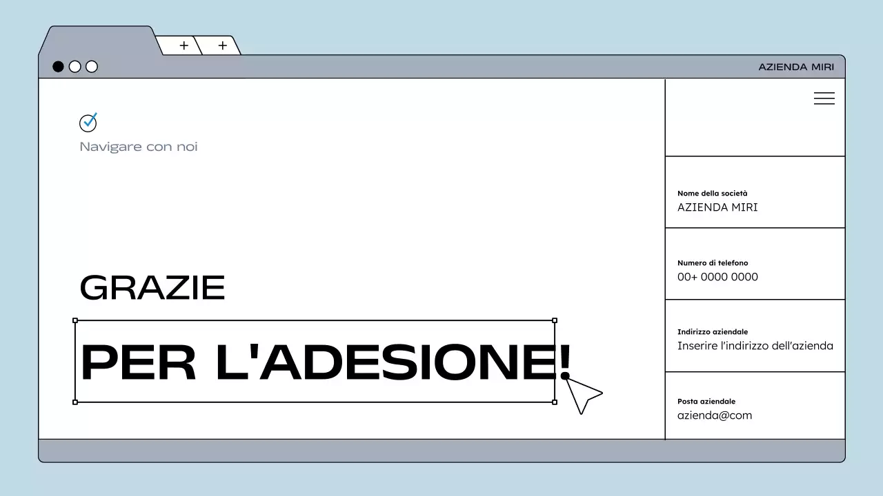 linea guida blu per i dipendenti moderni