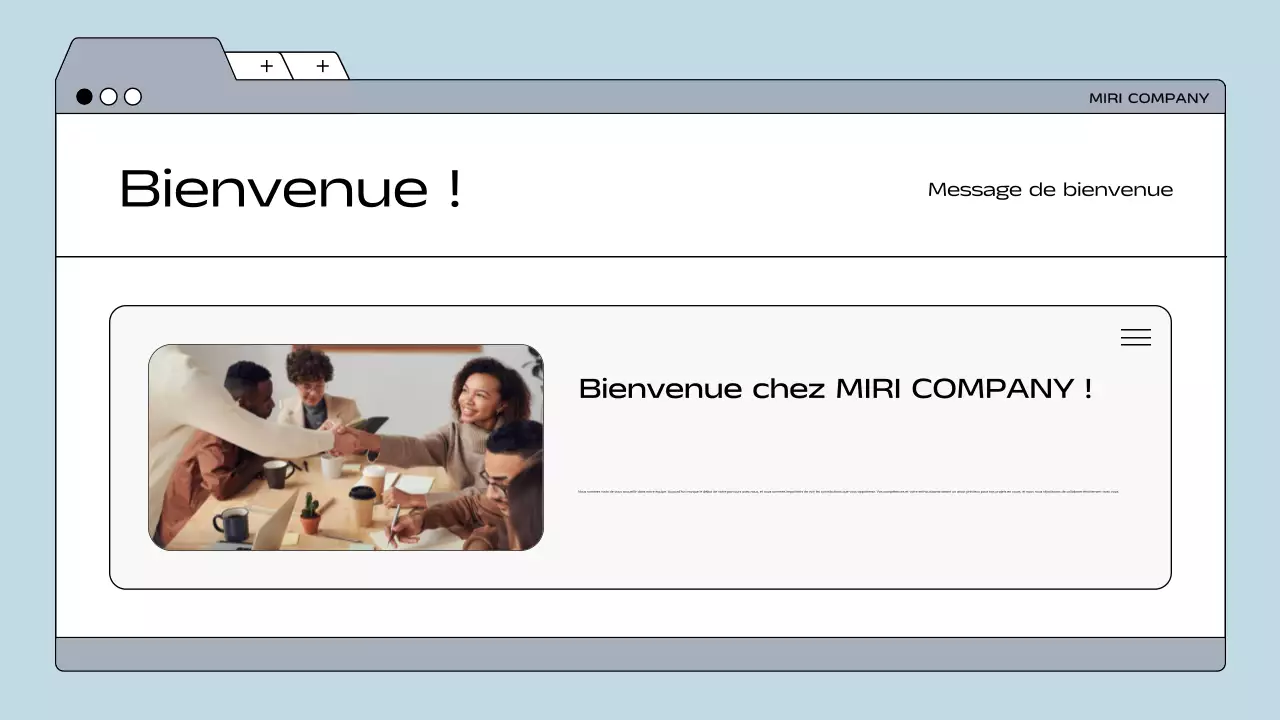 lignes directrices pour les employés de blue modern