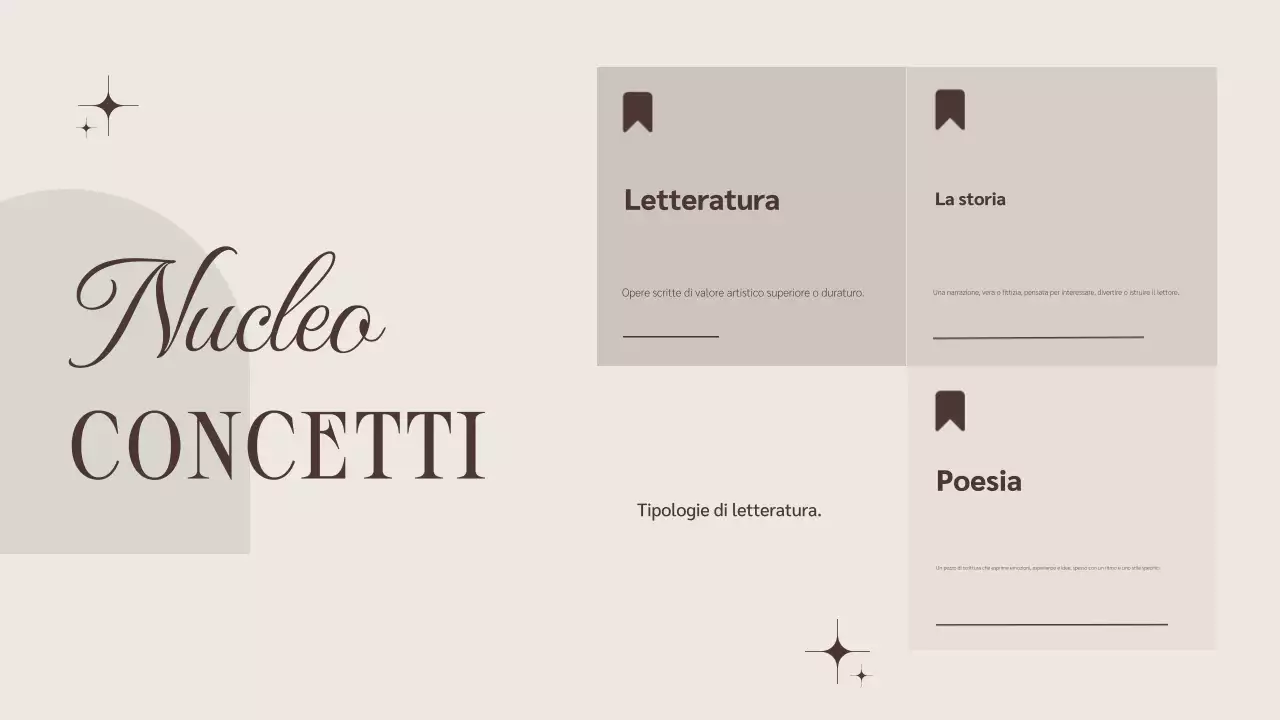 Beige Brown Presentazione del corso di letteratura minimalista